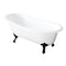 Aqua Eden Clawfoot Bathtubs, 54 L, 30.31 W, White/Oil Rubbed Bronze, Cast Iron VCTND5431B5 - alternate 1